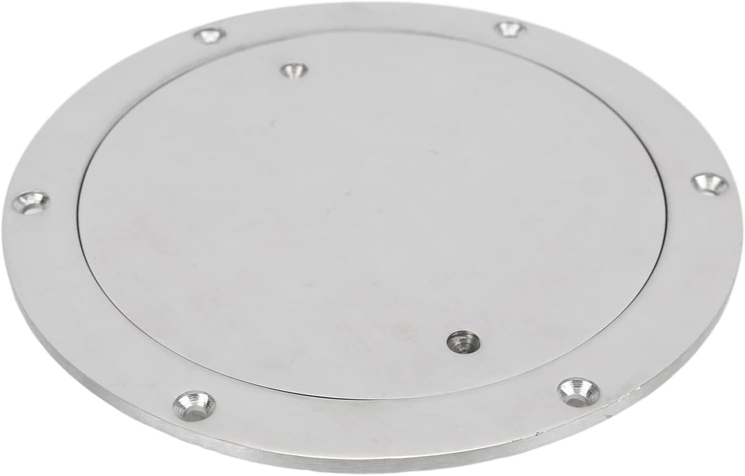 Inspektionsluke, Inspektionsplatte aus Edelstahl Wasserdicht Vorgebohrte Deckplatte Rund 157mm/6in f