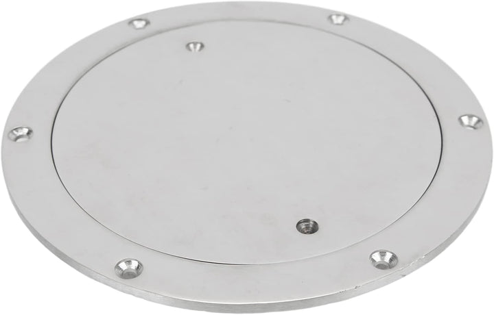 Inspektionsluke, Inspektionsplatte aus Edelstahl Wasserdicht Vorgebohrte Deckplatte Rund 157mm/6in f