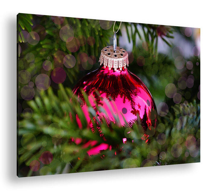 deyoli Weihnachtlicher Schmuck Format: 80x60 als Leinwandbild, Motiv fertig gerahmt auf Echtholzrahm