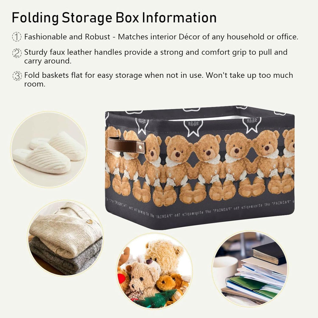 Bär Süsser Tierkarikatur Aufbewahrungsbox für Organizer Spielzeug Veranstalter Körbe Grosser Wäschek