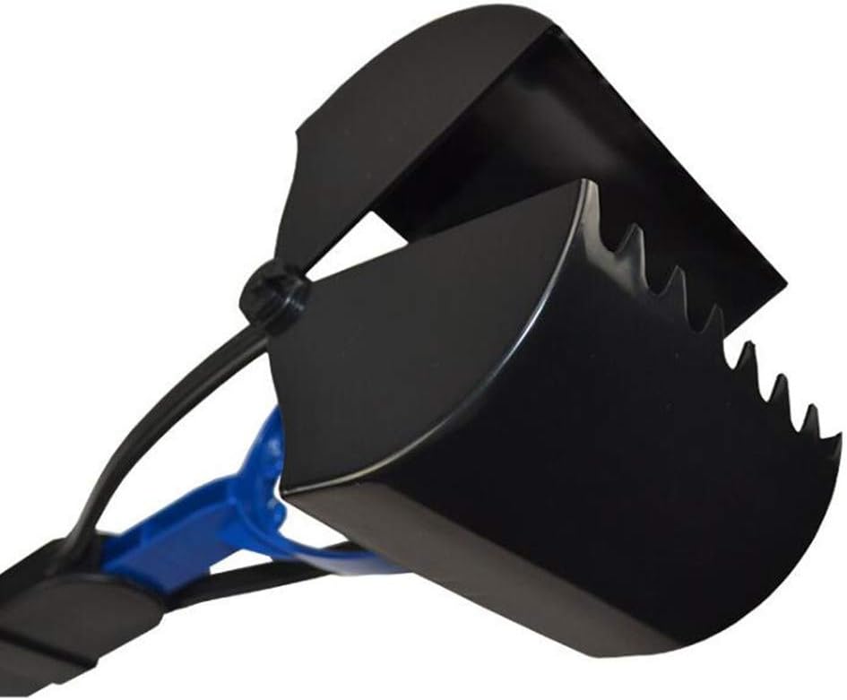 Ceasyde Hundekotschaufel, 61 cm langer Griff, solide gezahnte Zahnreinigung, Pickup-Clip, Kotschaufe