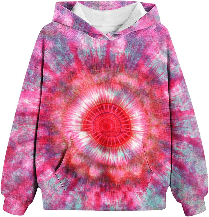 Mädchen Batik Hoodie Bedrucken Pullover Kawaii Kapuzenpullover Kinder Sweatshirt Oberteil Mode Stree