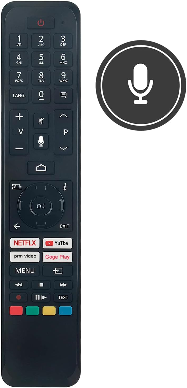 ALLIMITY CT-8563 RC45160 Ersatz Sprach Fernbedienung passend für JVC Smart TV LT-43VA6900P LT-58VA80