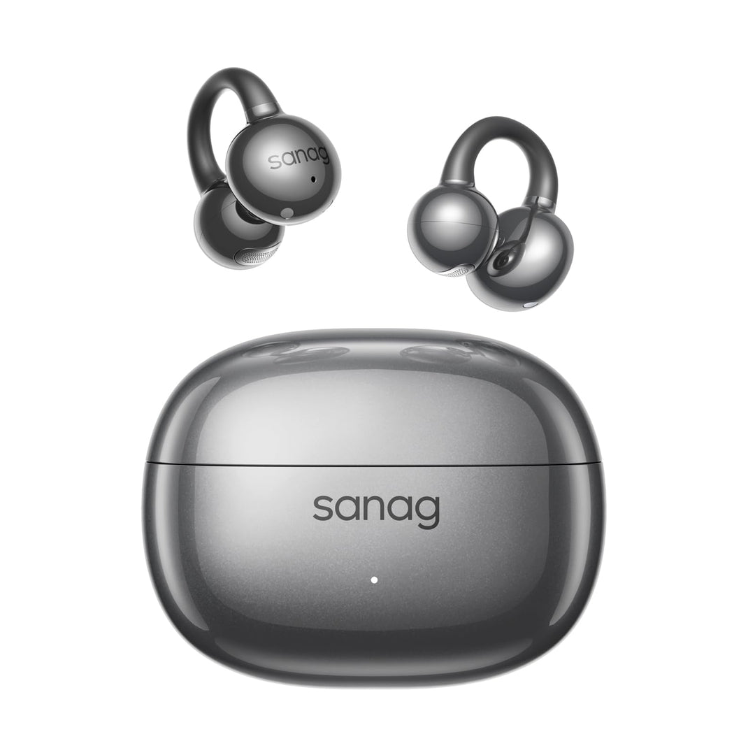 SANAG Z60S Open Ear Clip-On Kopfhörer, Kabellos Bluetooth 5.4 Ohrhörer, IPX4 Wasserdicht, Geräuschun