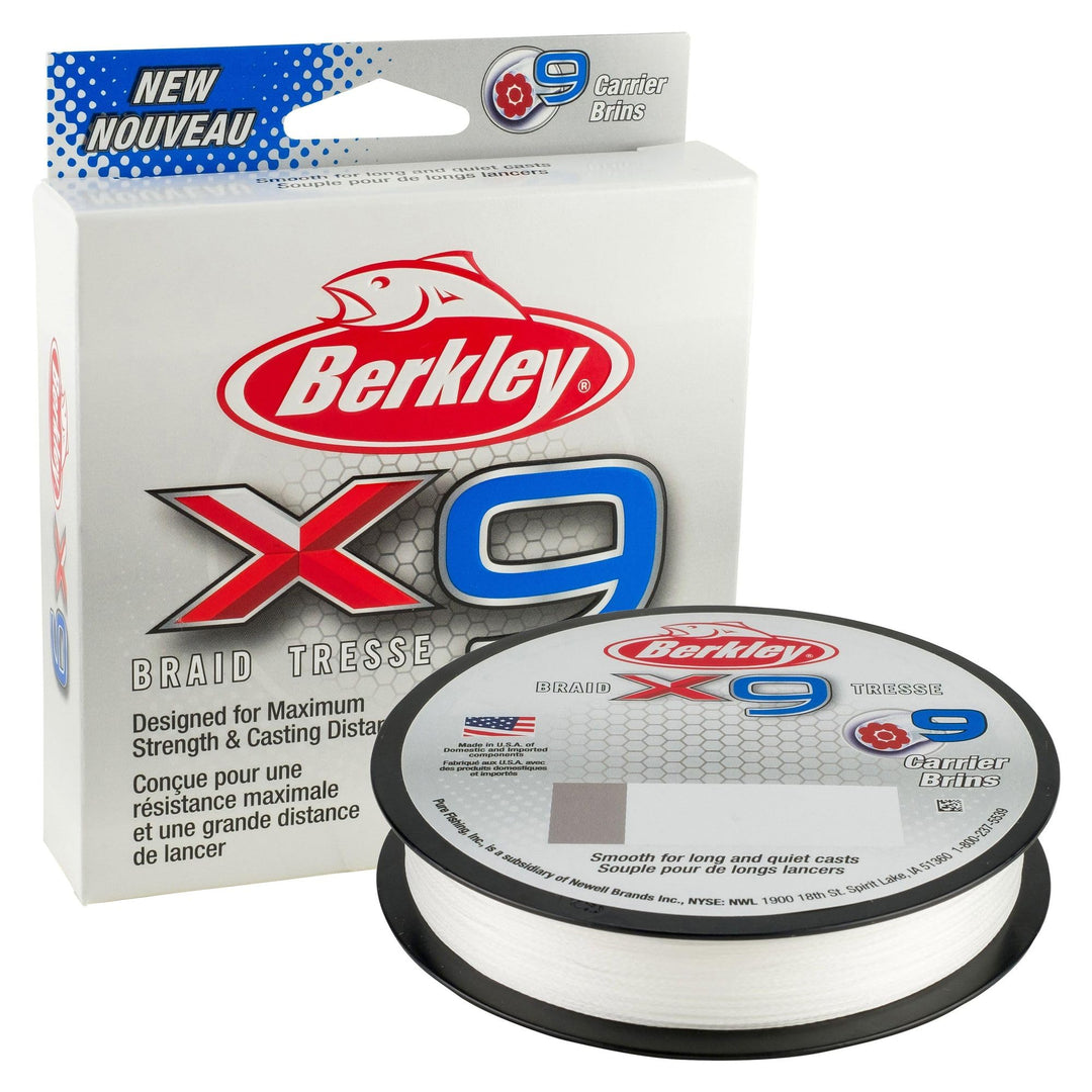 Berkley X9 geflochtene Angelschnur – 9-fache geflochtene Schnur zum Salzwasser- und Süsswasserangeln
