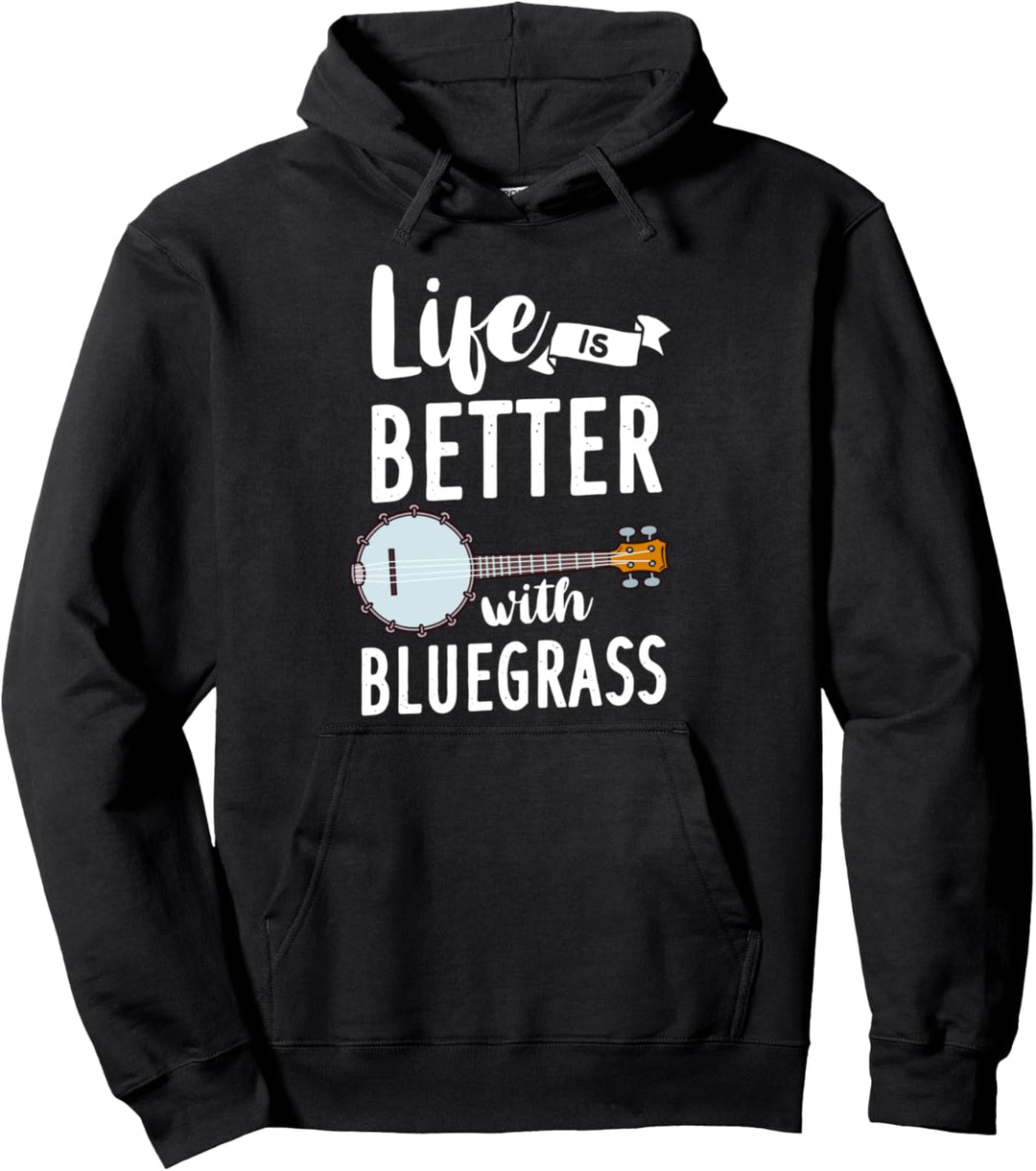 Banjo Bluegrass Musikgitarre Pullover Hoodie