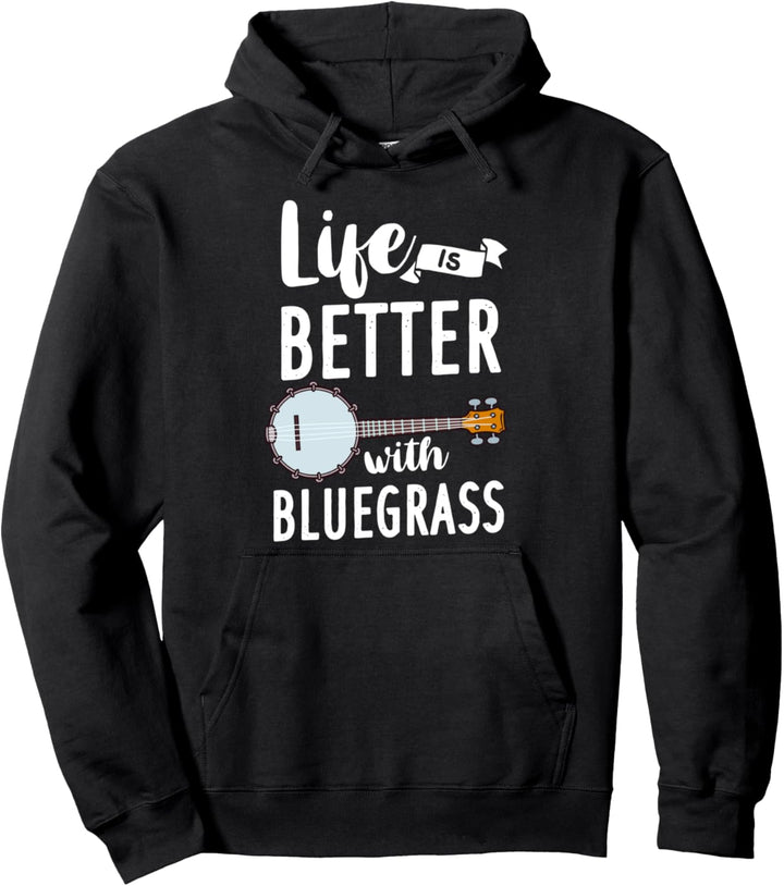 Banjo Bluegrass Musikgitarre Pullover Hoodie