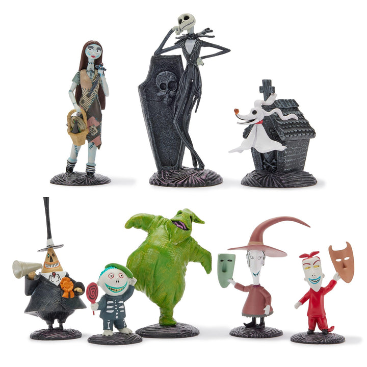Disney Store Official - Tim Burtons Nightmare Before Christmas - Spielzeugfigurenset - 8 Spielzeuge