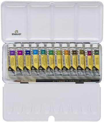 Rembrandt Watercolour Metal Granulating Set of 12 x 10ml Tubes