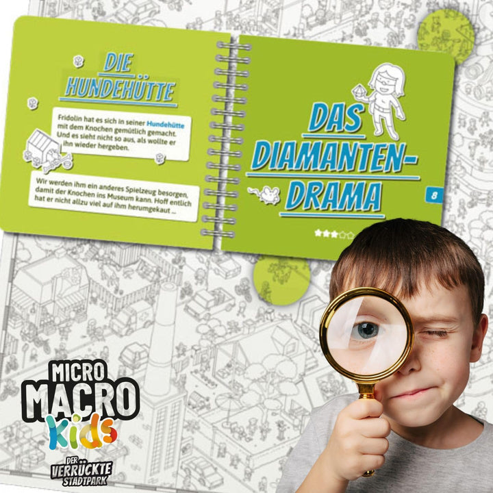 Edition Spielwiese, MicroMacro Kids: Der verrückte Stadtpark, Familienspiel für Junge Detektive, Spa