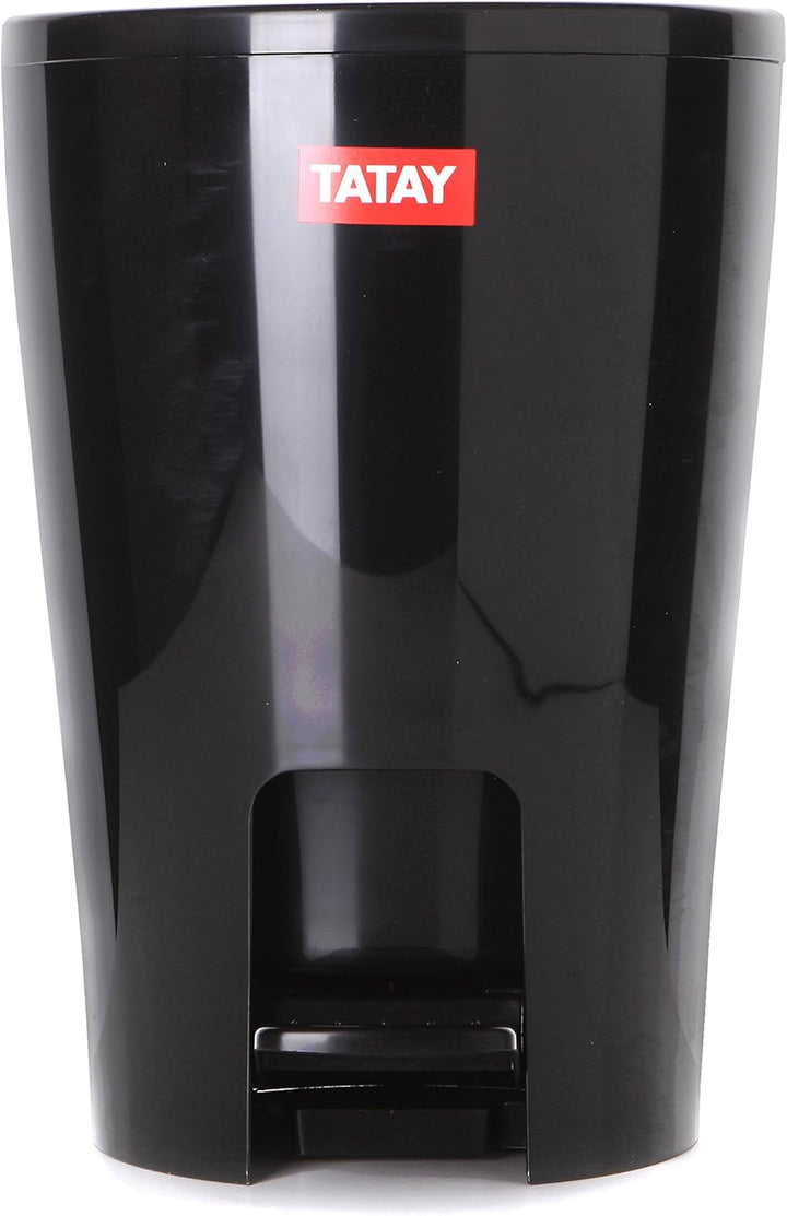 TATAY Badezimmer Mülleimer mit Pedal Diabolo 5L | Herausnehmbarer Inneneimer mit Griff | Praktisches