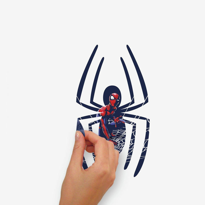 RoomMates Riesiger wiederverwendbarer Spiderman-Aufkleber, Blau, Rot, Schwarz, Spiderman