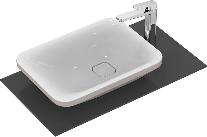 Ideal Standard A6328AA Tonic II Waschtischarmatur verlängerter Sockel mit Zugknopf-Ablaufgarnitur ve
