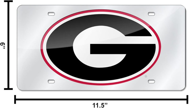 NCAA lasergeschnittenes Kennzeichen Georgia Bulldogs, Georgia Bulldogs