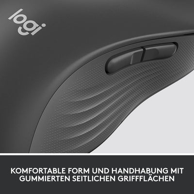 Logitech Signature M650 L Left Kabellose Maus - für grosse linke Hände, Leise Klicks, Anpassbare Sei