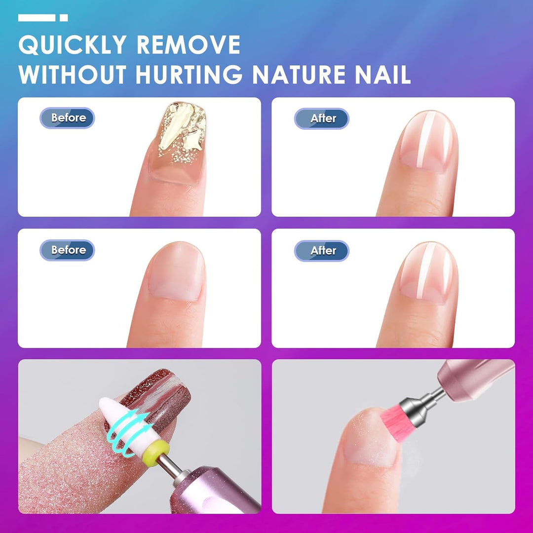 26Stück Nagelfräser Bits Set, 3/32'' professionelle Keramik-Nagelfräser Aufsätze für Nagelbohrer, Di