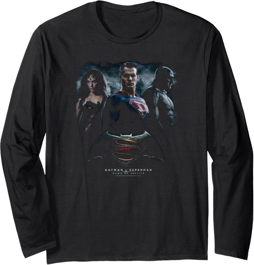 Batman v Superman The Crew Langarmshirt