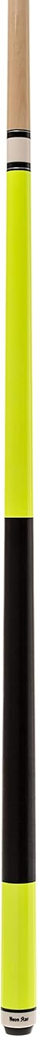 Winsport Billardqueue, Neon Star, Poolbillard Cue in Neon- gelb, pink, blau, grün. Profi-Spielqualit