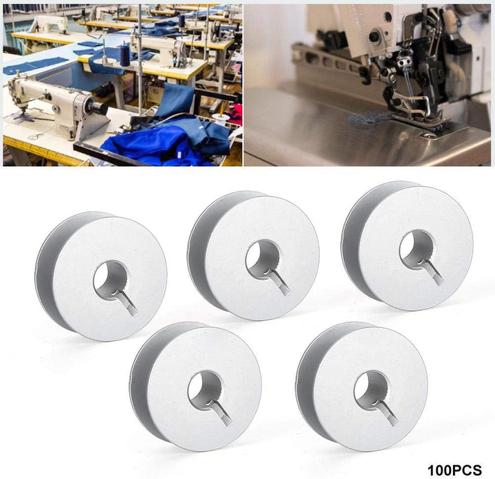 Spulenkapsel, 100 Stück 55623A Aluminiumspulen Schlitz, Industrienähmaschinenteile für Universal für