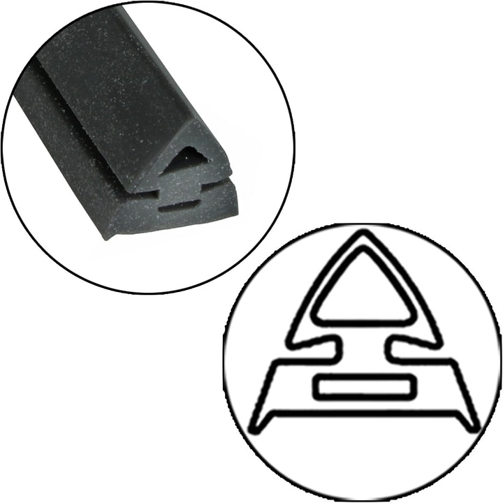Zuschneidbare Türdichtung + Silikonkleber für Nardi 3- oder 4-seitiges Herd (abgerundete oder 90º-Cl