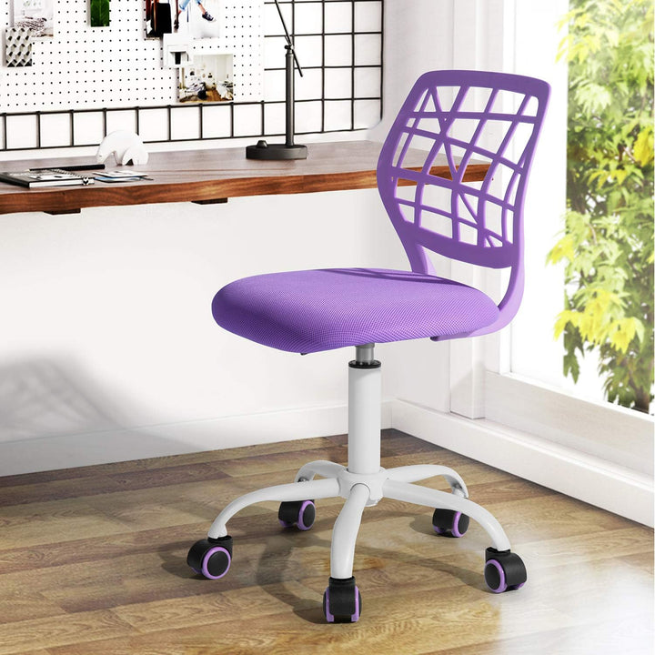 FurnitureR 2X Höhenverstellbarer Drehstuhl - Ergonomischer Schreibtischstuhl für Kinder/Jugendliche,