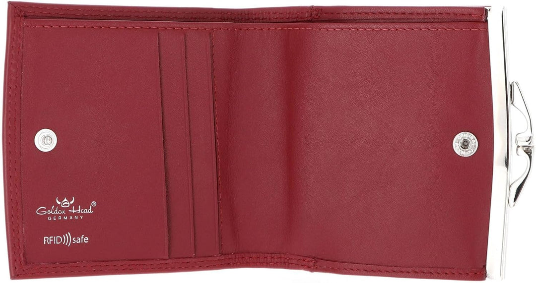 Golden Head Polo - Bügel Geldbörse 3cc 10 cm RFID rot, Rot