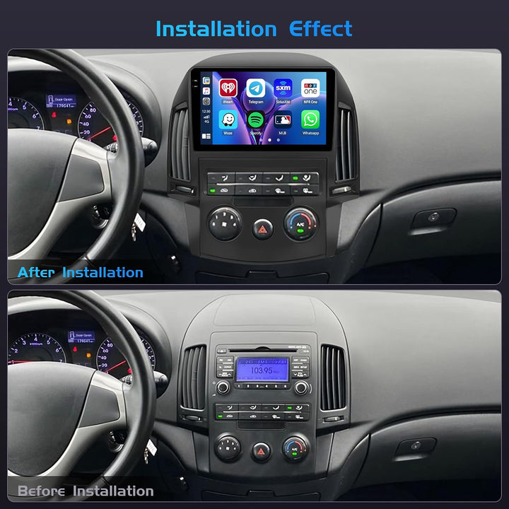 Inefala 4+128G Autoradio für Hyundai i30 2006-2011 Android 15 mit 9&