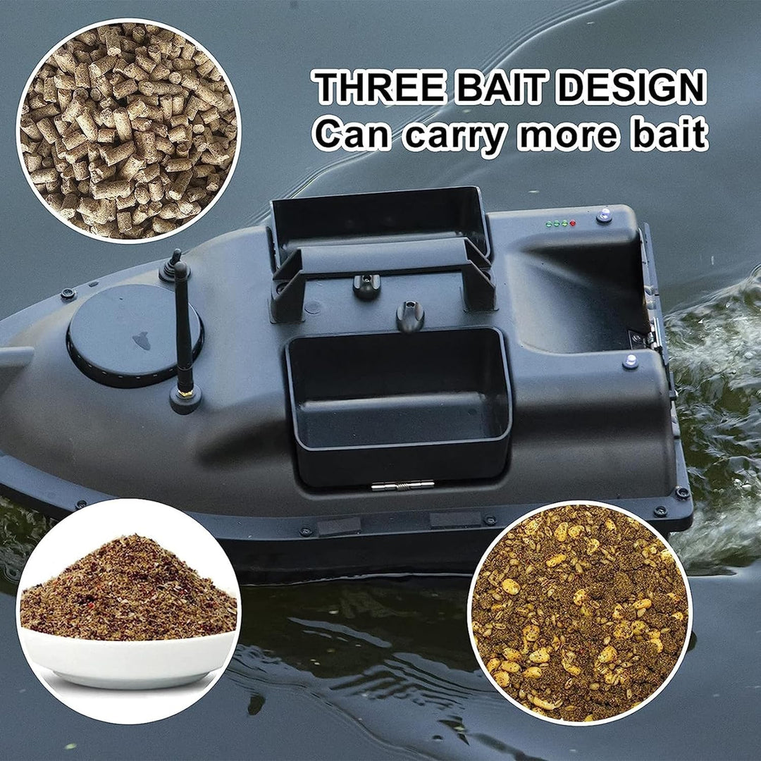 DYJD GPS-Smart-RC Wireless-Köder-Boot 2kg Laden automatischer Vorschub Return Fernbedienung 500M Ent