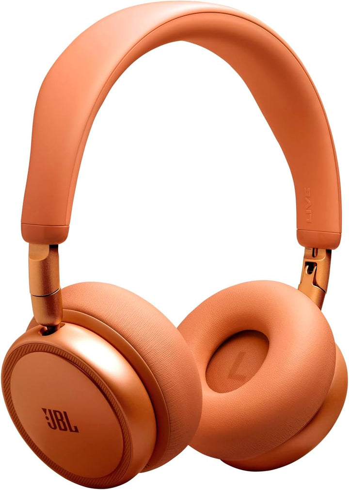 JBL Live 680NC Kabellose On‑Ear‑Kopfhörer mit Noise Cancelling, Orange | Bluetooth 6.0, Personalisie