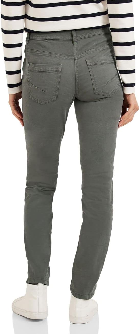 Cecil Damen Stoffhose Slim 30 Easy Khaki, 30 Easy Khaki