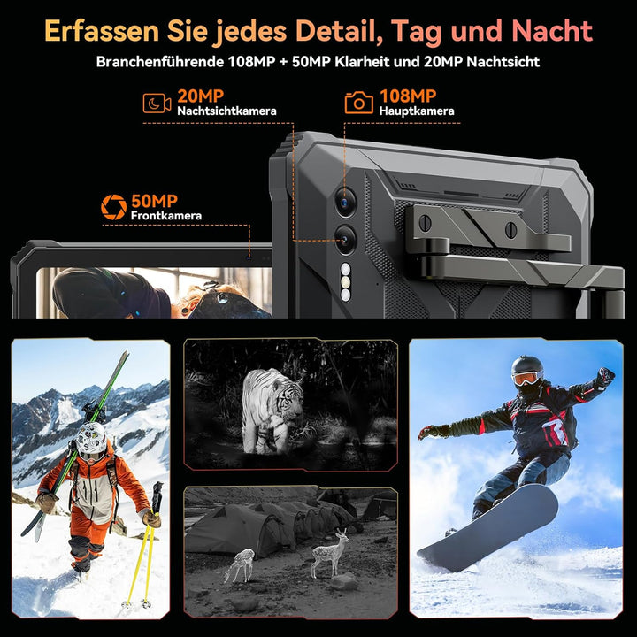 Blackview Active10 Pro Outdoor Tablet 11 Zoll FHD+, 30000mAh Akku, 5G LTE, 36GB RAM+256GB ROM(2TB TF