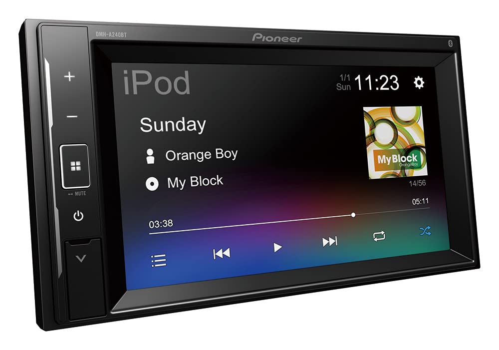 Pioneer Autoradio, 2-DIN-Display von 15,7 cm (6,2 Zoll), mit Bluetooth Single, Single
