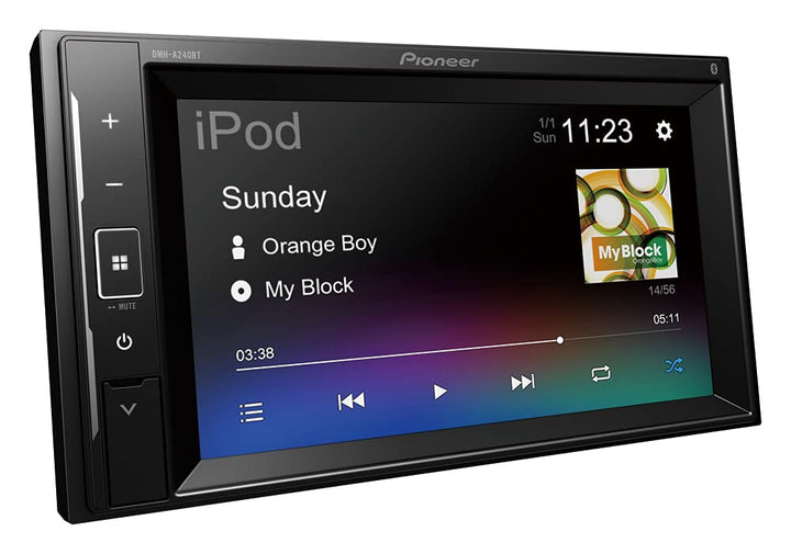 Pioneer Autoradio, 2-DIN-Display von 15,7 cm (6,2 Zoll), mit Bluetooth Single, Single