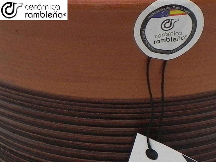 CERÁMICA RAMBLEÑA | Rote Tontöpfe | Dekorative Töpfe | Keramiktöpfe | Outdoor-Töpfe |100% handgefert