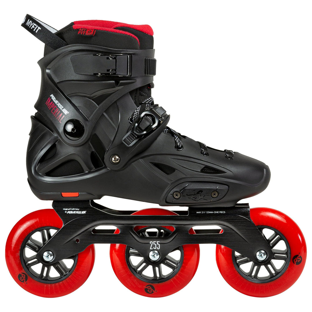 Powerslide Inline Skate Imperial Black Red 110, für Urban und Fitness, für Damen und Herren 45-46, 4