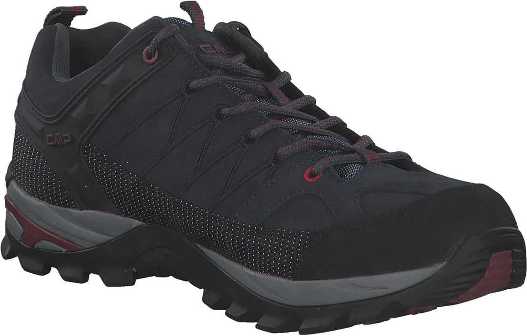 CMP Herren Rigel Low Shoes Wp Trekking-& Wanderhalbschuhe 39 EU Asphalt Syrah Dark, 39 EU Asphalt Sy