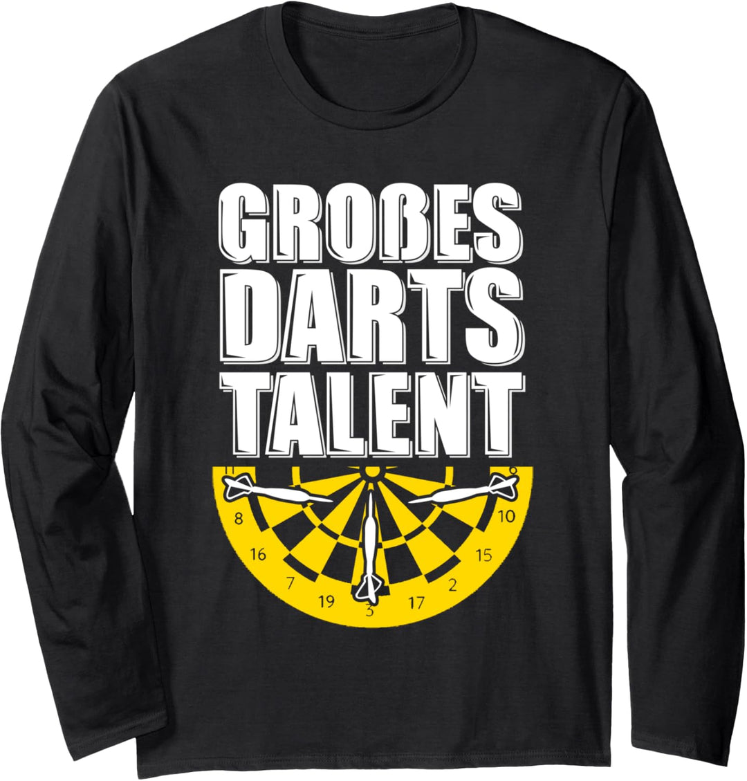 Grosses Darts Talent! Cooles Design für Dartfans Langarmshirt