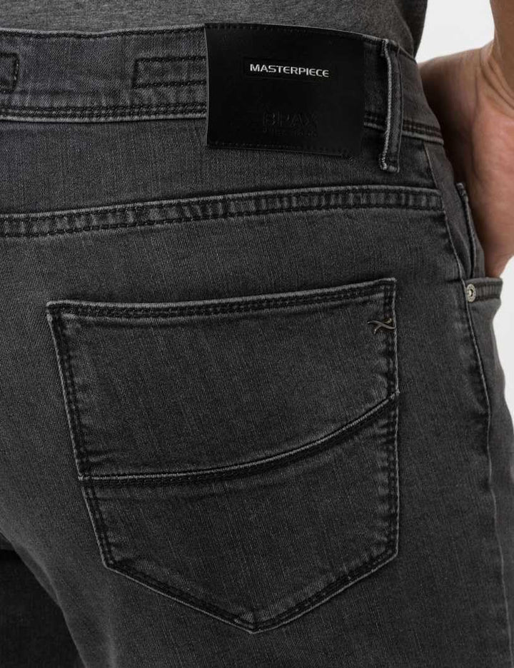 BRAX Straight Jeans Cadiz 5-Pocket Premium Flex dunkelblau 29W / 32L Grey Used, 29W / 32L Grey Used