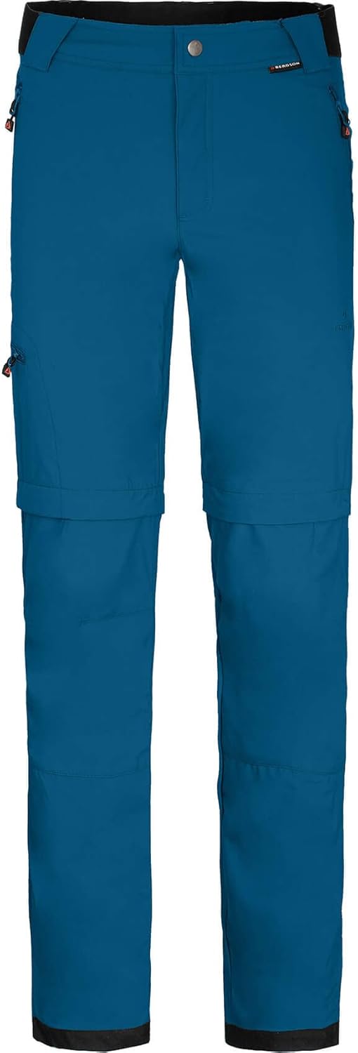 Bergson Kalle Comfort Zipp-Off | Herren Softshellhose - Bermuda Zipp Off, elastischer Comfort Bund,