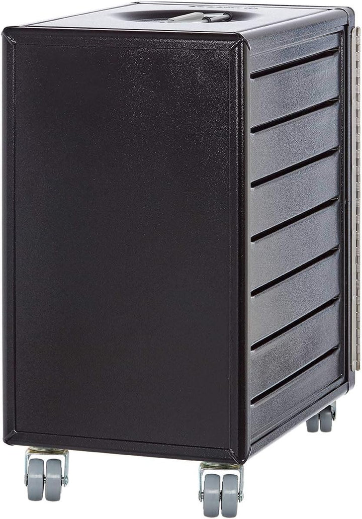 VanDeBord Bord Box XL mit Rollen Schwarz, grosser Rollcontainer, original Flugzeugmöbel aus der Luft