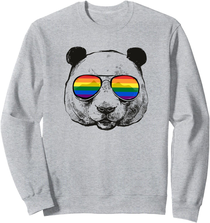 LGBT Gay Pride Regenbogen Flagge Rainbow Panda Bär LGBTQ Sweatshirt