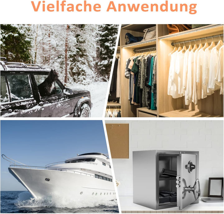 Boadw 4x500G Luftentfeuchter Auto wiederaufladbar Feuchtigkeitskissen Mikrowelle schnell wirkende En