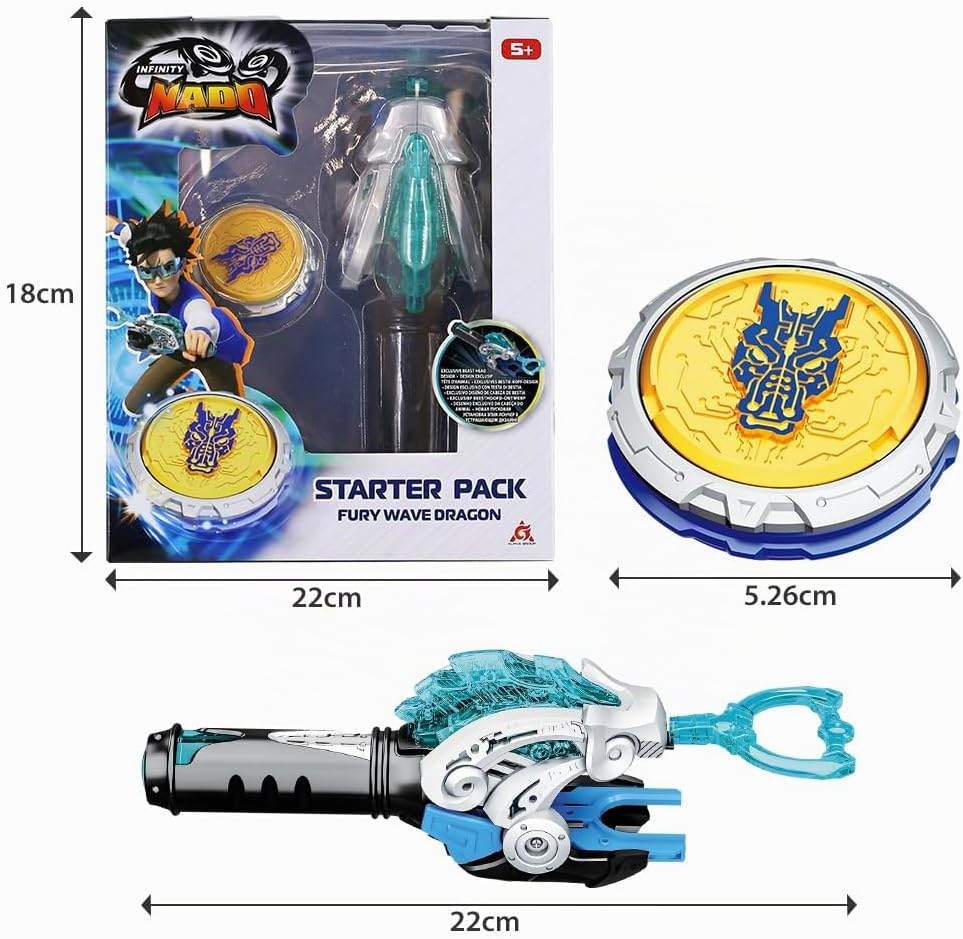 INFINITY NADO Kreisel für Kinder Metall Spielzeug Jungen, Battle Tops Kreisel Launcher Spielzeug, Sp