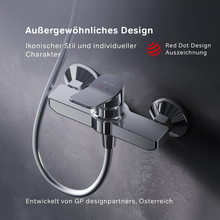 AM.PM X-Joy FXA20000 Duscharmatur mit Einhebelmischer, Mischbatterie Dusche, Einhand-Brausebatterie,