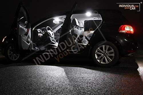 INDIVIDUALise your CAR Innenraumbeleuchtung SET für Golf 6 (3 Türer ohne Panormadach, Pure-White) Re