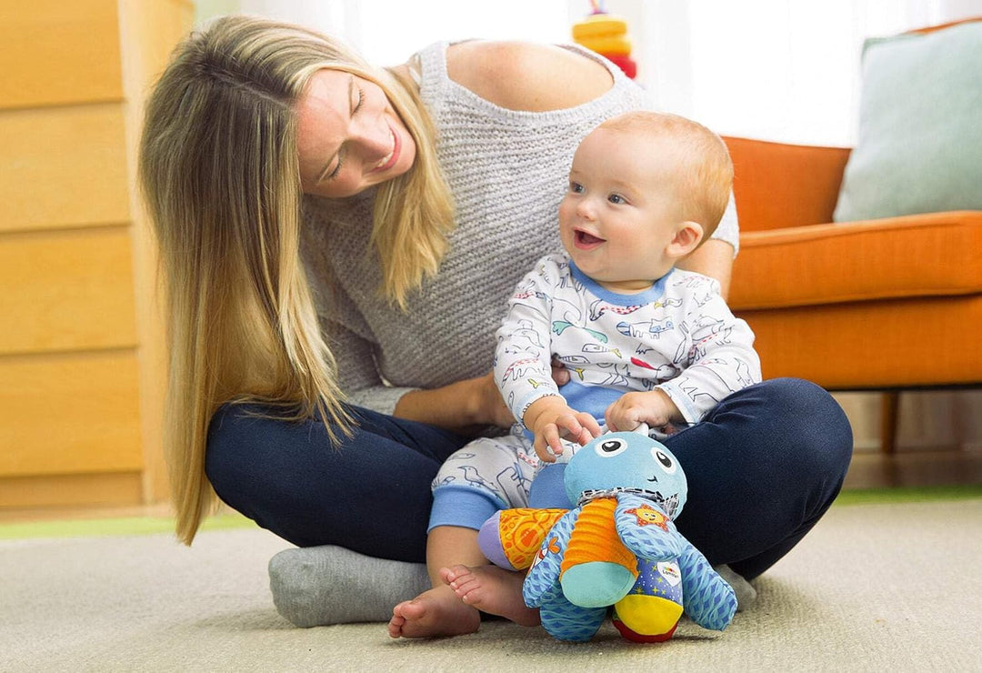 Lamaze L27514 Baby Spielzeug Sam, der Oktopus Clip & Go, das hochwertige Kleinkindspielzeug. Der qui