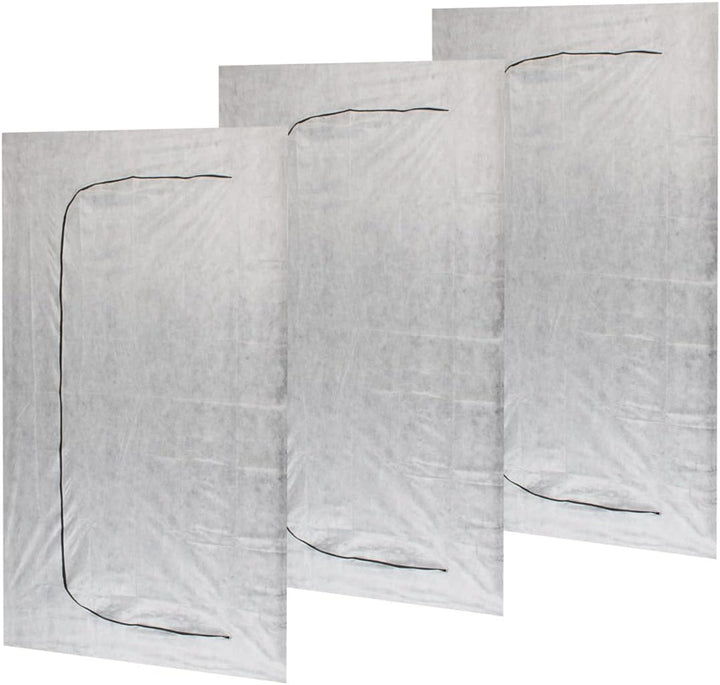 STAHLWERK Staubschutztür 3er Set C-Form Staubtür/Schmutzschleuse/Staubvorhang mit integriertem Reiss