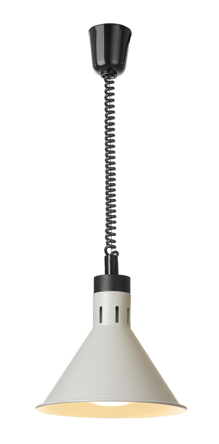 HENDI Wärmelampe, Konisch, Inkl. Bruchsicher Infrarotlampe, Höhenverstellbar, zum Warmhalten von Spe