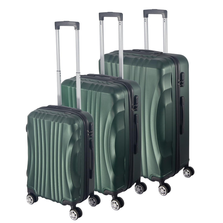 Hartschalenkoffer Set 3 Teilig, Kratzresistente Premium Hartschale, 55 64 74 cm, 360-Grad-Doppelroll
