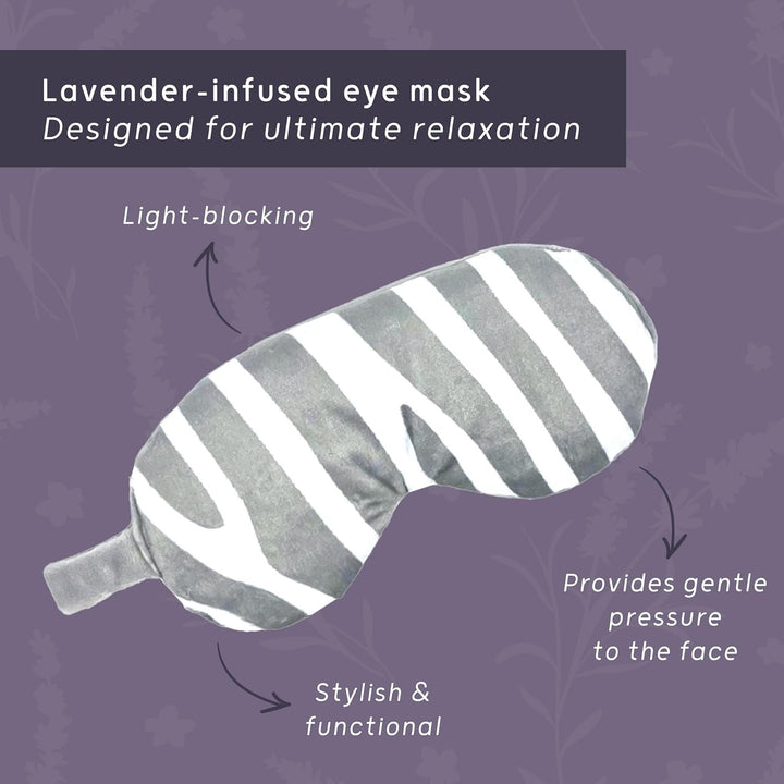LEVEL Deep Therapy Lavender Weighted Wheat Eye Masks - Microwaveable & Freezable - Soothing Heat Mas